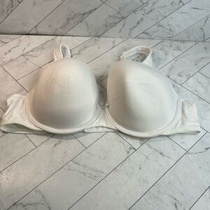 NWOT Cacique Lane Bryant Womans Bra White Full Coverage UNDERWIRE 42C